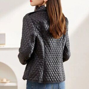 Guess Quilted Puffer Jacket Women’s Small Black Comfort Casual